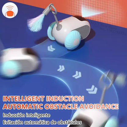 Juguete Inteligente para Gatos: Coche Interactivo con Bola, Control Remoto Automático - Accesorios para Gatos en Interiores - Suministros para Mascotas y Gatitos