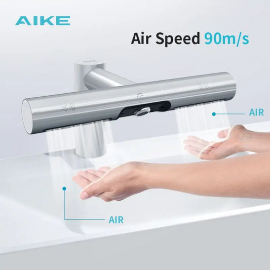 AIKE Secador de Manos Automático 2 en 1 - Grifo con Secado Rápido y Diseño Creativo AK7120