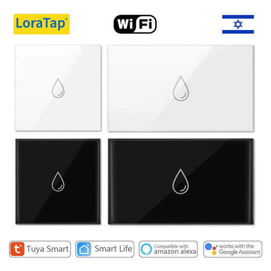 Interruptor de Calentador de Agua LoraTap WiFi | Control Remoto Smart Life Tuya, Monitoreo de Energía, Compatible con Alexa y Google Home