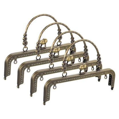 Marco de Monedero Vintage, Cierre Tipo Kiss Clasp para Bolsos, Accesorio de Hardware para Bolsos