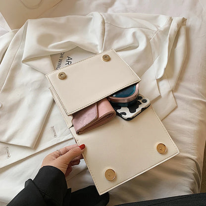 Bolso de hombro de marca de lujo para mujer, bolsos cruzados de PU de alta calidad, monedero lindo y bolso de mano, bolso cruzado con cadena de diseñador