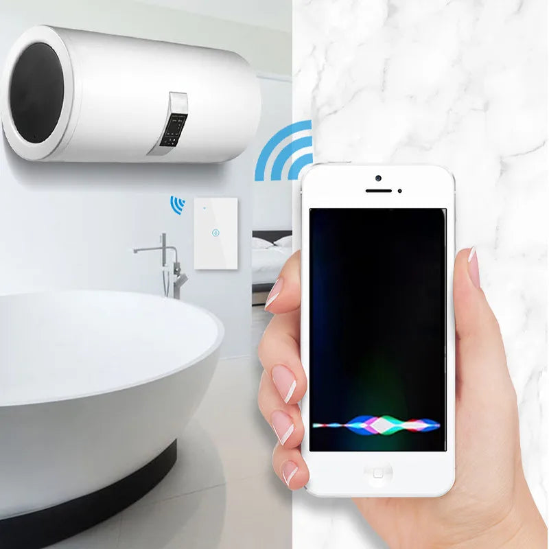 Interruptor de Pared Inteligente HomeKit 20A | Control de Calentador de Agua y Luz | Compatible con Google Home y Alexa