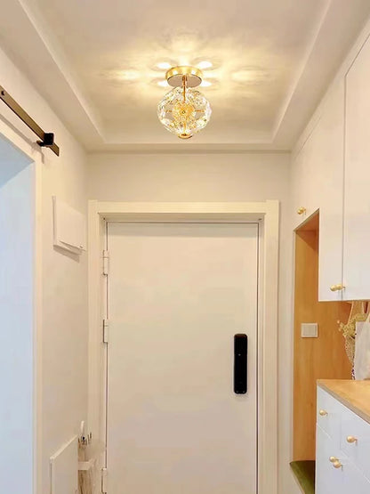 Candelabro Pequeño de Cristal K9 Puro, Lámpara de Pared de Lujo para Pasillo, Decoración Moderna para Bar