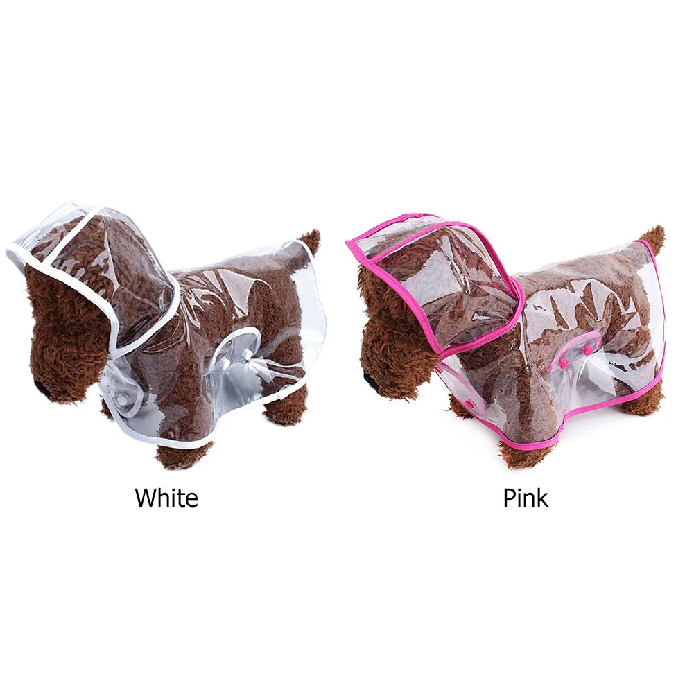 Impermeable para Perros - Moda Transparente con Detalles de Colores Personalizados para Razas Grandes