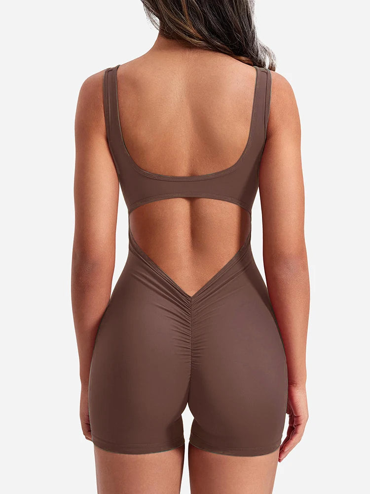 Camiseta de Yoga de Una Pieza para Mujer, Chaleco sin Mangas, Pantalones Cortos Deportivos de Una Pieza para Fitness, Novedad Verano 2024