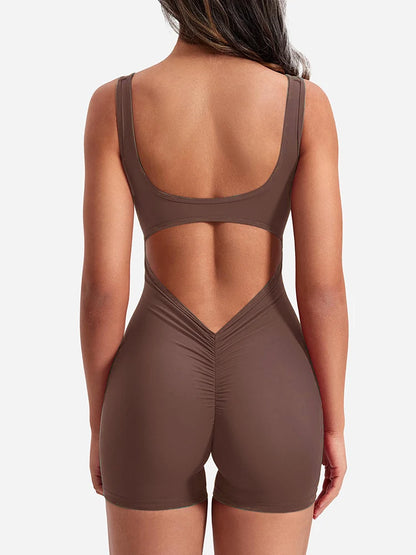 Camiseta de Yoga de Una Pieza para Mujer, Chaleco sin Mangas, Pantalones Cortos Deportivos de Una Pieza para Fitness, Novedad Verano 2024