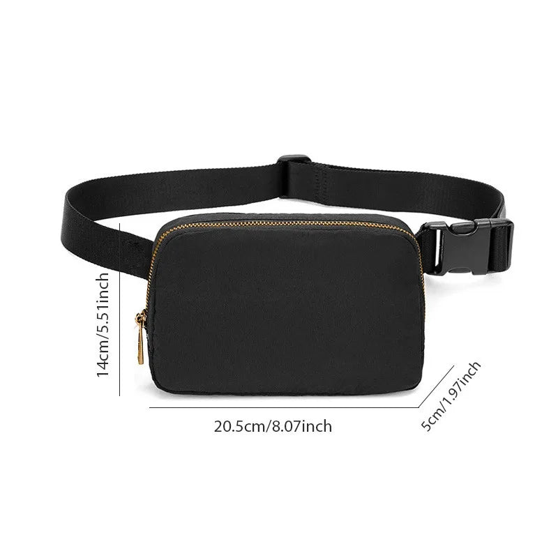 Bolso de Cintura para Mujeres - Fanny Pack con Cremallera, Bolso Crossbody para Deportes y Viajes, Bolsa Casual para Mujer
