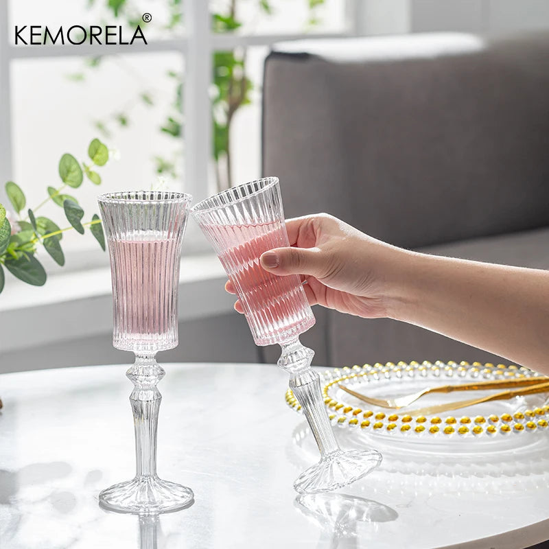 Copa de Cóctel Transparente Creativa - Versátil para Vino, Champán, Agua, Jugo, Café y Leche, Ideal para Fiesta y Bar, Capacidad de 150ML