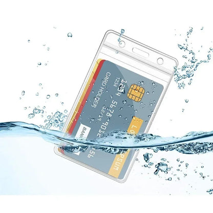 10/1PCS Waterproof Transparent Card Holder Plastic Protector Case Business Bus Bank Credit Card Protector ID Card Badge Holders