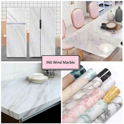 Pegatinas de Pared de Vinilo para Cocina | Papel Tapiz Autoadhesivo de Mármol, Impermeable y Resistente al Calor