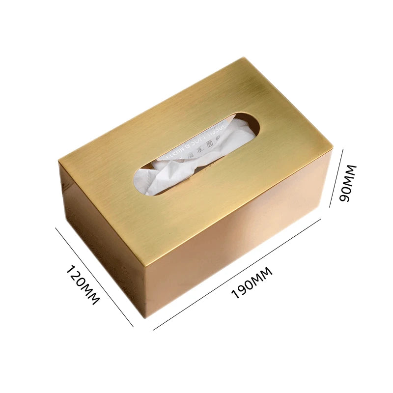 Caja de Papel de Metal de Lujo - Almacenamiento Elegante para el Hogar, Oficina y Restaurantes