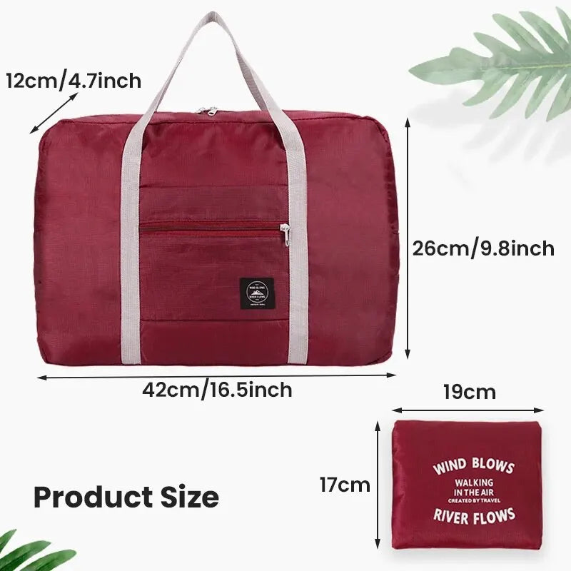 Bolso de Viaje Plegable y de Gran Capacidad: Impermeable y Ligero para Hombres y Mujeres en Vacaciones y Fitness