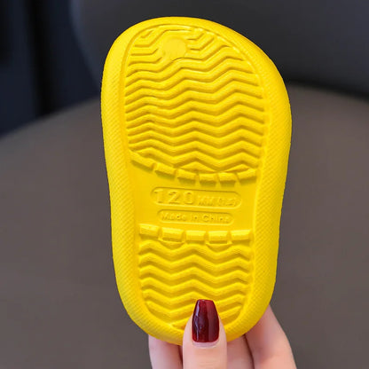 Zapatillas de Verano para Niños, Sandalias con Agujeros, Suaves y Antideslizantes, Diseño de Dinosaurio de Dibujos Animados DIY, Zapatos de Playa para Niños y Niñas