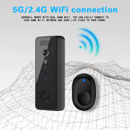 Timbre de Video Tuya Smart Home con Intercomunicador, Cámara Inalámbrica Impermeable y APP Móvil