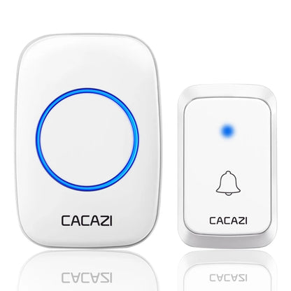 CACAZI A06 Timbre Inalámbrico a Pilas con Resistencia al Agua, 300M de Alcance y 36 Melodías