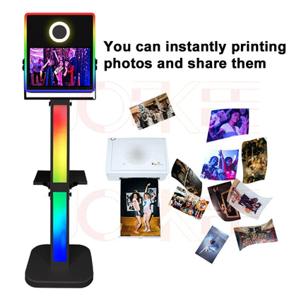 Máquina de Selfies Portátil con Pantalla Táctil de 15.6 pulgadas - Cabina de Fotos Mágica DSLR para Bodas, Fiestas y Eventos