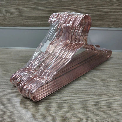 Perchas de aleación de aluminio para ropa, estante de secado para abrigos y pantalones, ahorro de espacio, almacenamiento, 5/10/20 piezas, venta al por mayor