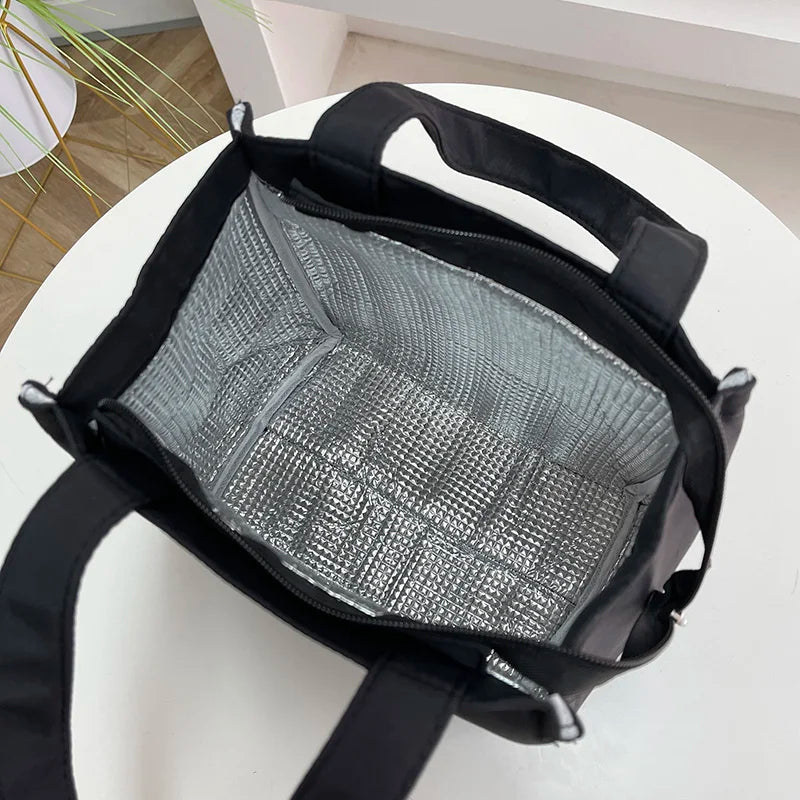 Bolsa de Almuerzo de Gran Capacidad con Aislamiento de Aluminio para Trabajo - Bolsa Práctica con Asa Superior