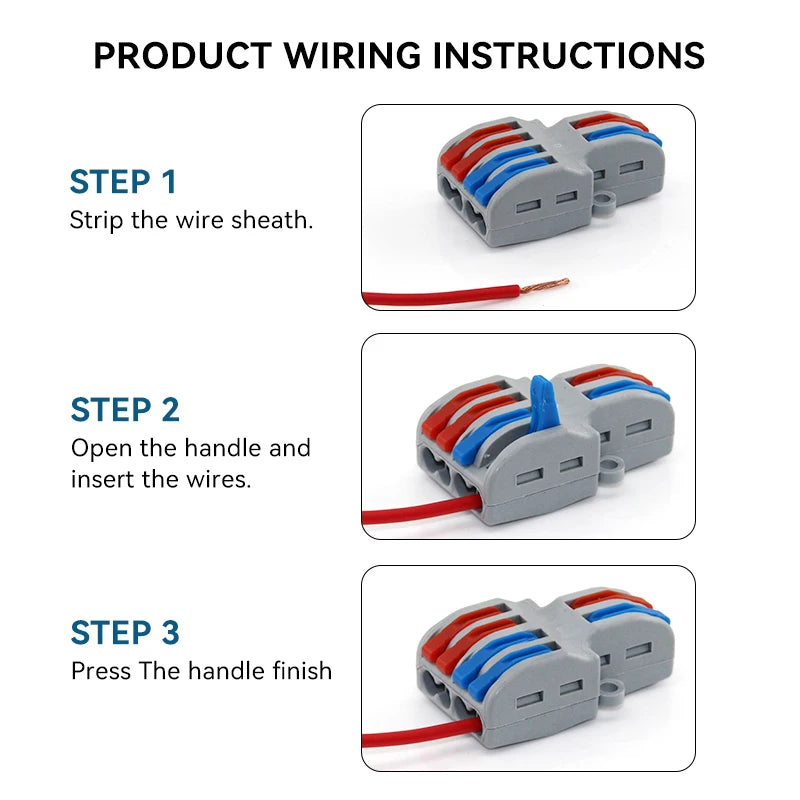 Conectores Eléctricos Rápidos 1 en Múltiples Salidas - Universal Compact Splitter (1/5/10 PCS)