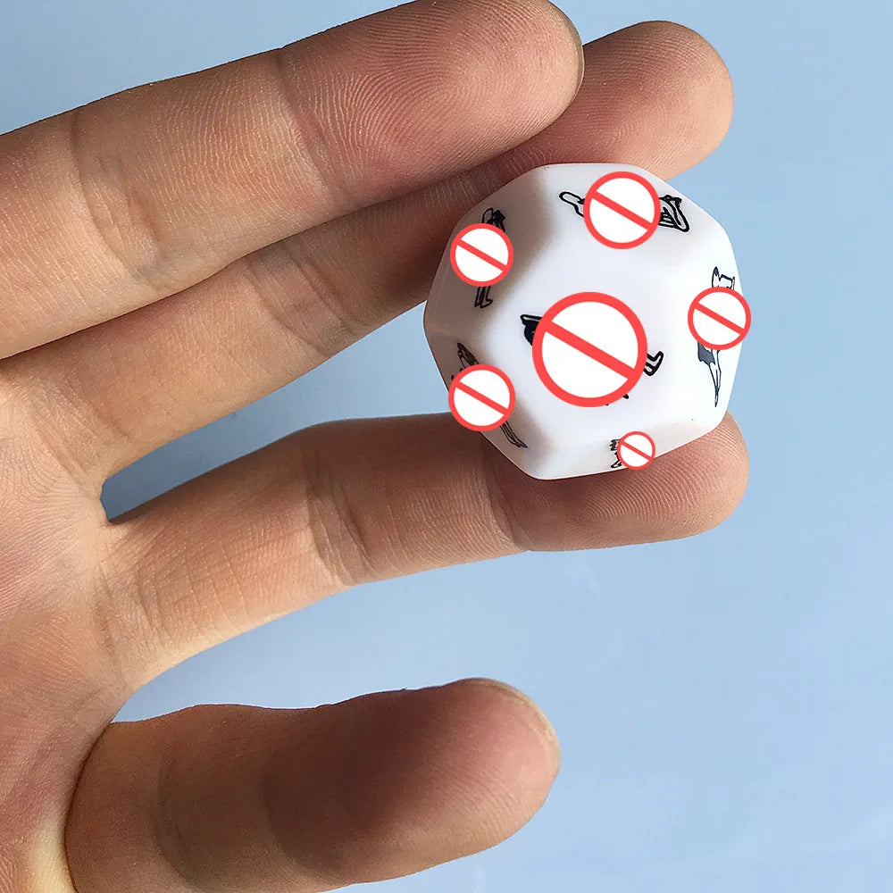 Juguetes sexuales para parejas y mujeres, juego de dados sexuales divertidos de 6/12 lados, Romance, amor, humor, juegos de azar, barra de dados eróticos, regalo de Navidad