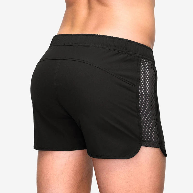 Pantalones Cortos Deportivos de Secado Rápido para Hombre | Shorts de Malla con Bolsillos para Entrenamiento, Gimnasio y Trotar | Verano