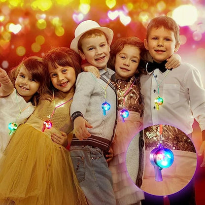 Silbatos luminosos LED (10/30 piezas) – Collar con luces intermitentes para fiestas, bodas y cumpleaños