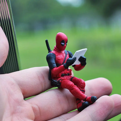 Figura de Acción de Deadpool - Adorno de Interior para Automóvil, Mini Figura de Colección