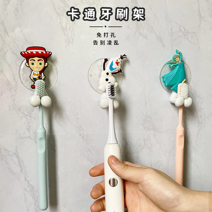 Soporte para Cepillos de Dientes Disney Stitch, Mickey y Minnie Mouse | Estante de Pared para Niños con Figuras de Frozen y Spiderman, Juguete de Baño y Cocina