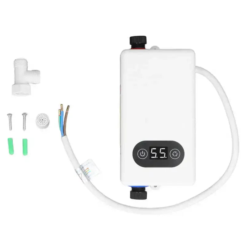 Calentador de Agua Eléctrico Instantáneo 4500W | Función de Memoria y Temperatura Constante 220V