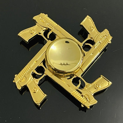 Spinner de Dedo Fresco de Metal para Niños y Adultos - Juguete de Descompresión para Aliviar el Estrés en Color Latón Antiguo
