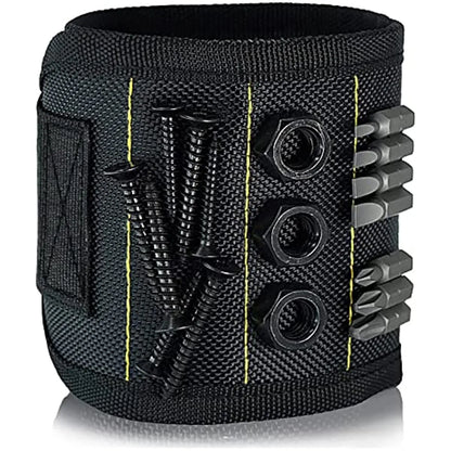 Pulsera magnética para sujetar tornillos, clavos, brocas de perforación, soporte para herramientas de muñeca, cinturones con imanes fuertes, artilugios geniales para hombres y mujeres