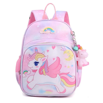Mochila Infantil Unicornio para Niñas – Cartón Rosa Princesa, Mochila Escolar y Satchel para Niños, Perfecta para Kindergarten y Escuela