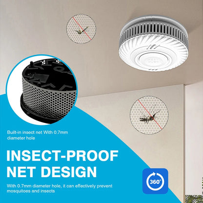Detector de Humo Inteligente con Batería de 10 Años y Conectividad WiFi - Alarma Tuya para Hogar Seguro