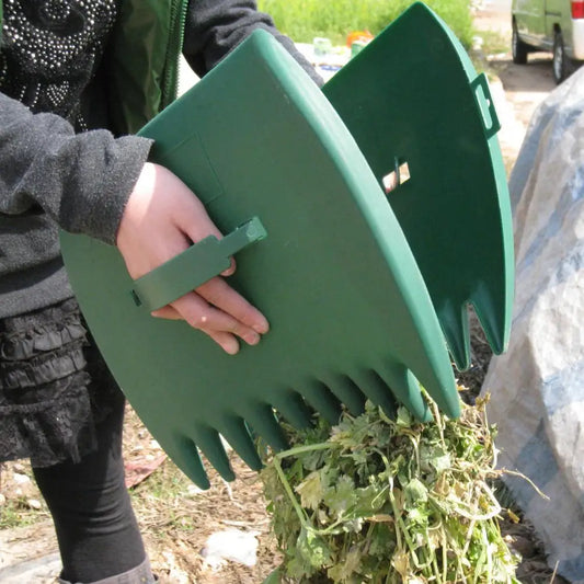 Conjunto de 2 Rastrillos Recoge Hojas: Herramientas Eficientes y Convenientes para el Jardín en Casa