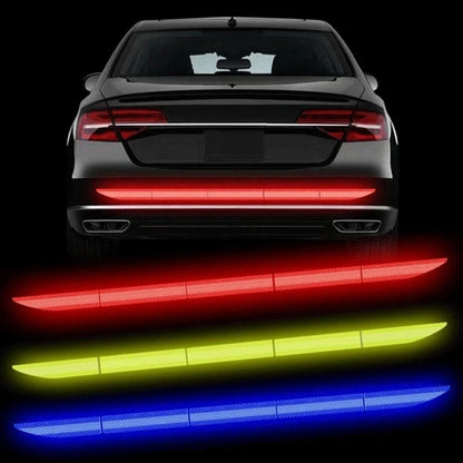 Cinta Reflectante de Seguridad para Automóvil - Adhesivo Anticolisión para Maletero