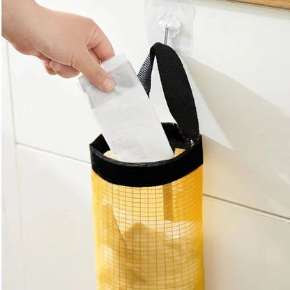 Soporte para Bolsas de Comestibles | Dispensador de Bolsas de Plástico de Montaje en Pared | Organizador Colgante para Cocina