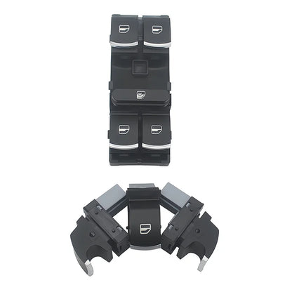 Interruptor Maestro de Ventana Cromado con Control Automático para Golf MK5, MK6, Tiguan, Touran, Passat - 5ND959857, 5K4959857
