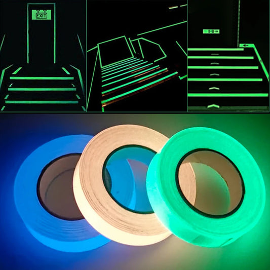 Cinta Luminosa Autoadhesiva de 3 Metros – Etiquetas de Emergencia Brillantes para Decoración y Seguridad