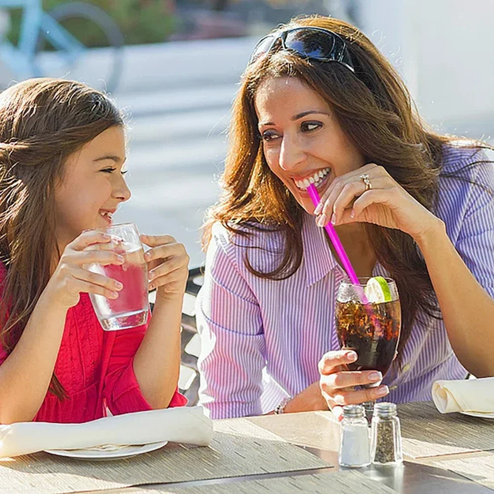 Título: Pajitas de plástico para beber con cuchara, ideales para batidos y bebidas espesas, disponibles en 50/1000/2000 unidades