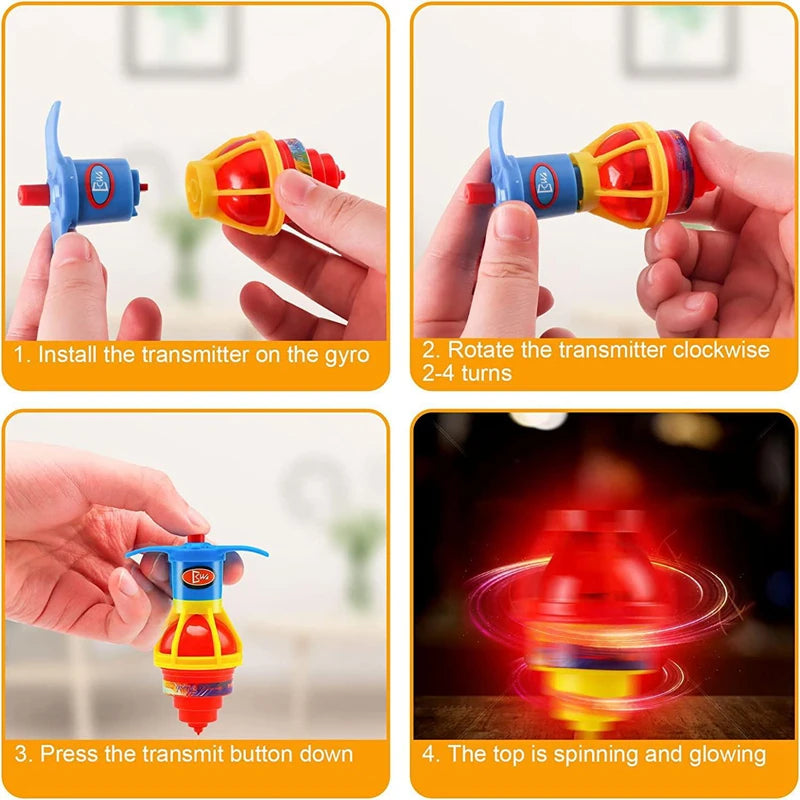 5/10pcs Juguetes Giratorios Brillantes para Niños - Regalos para Fiestas de Cumpleaños, Sorpresas para Invitados, Relleno de Bolsas de Regalo de Navidad