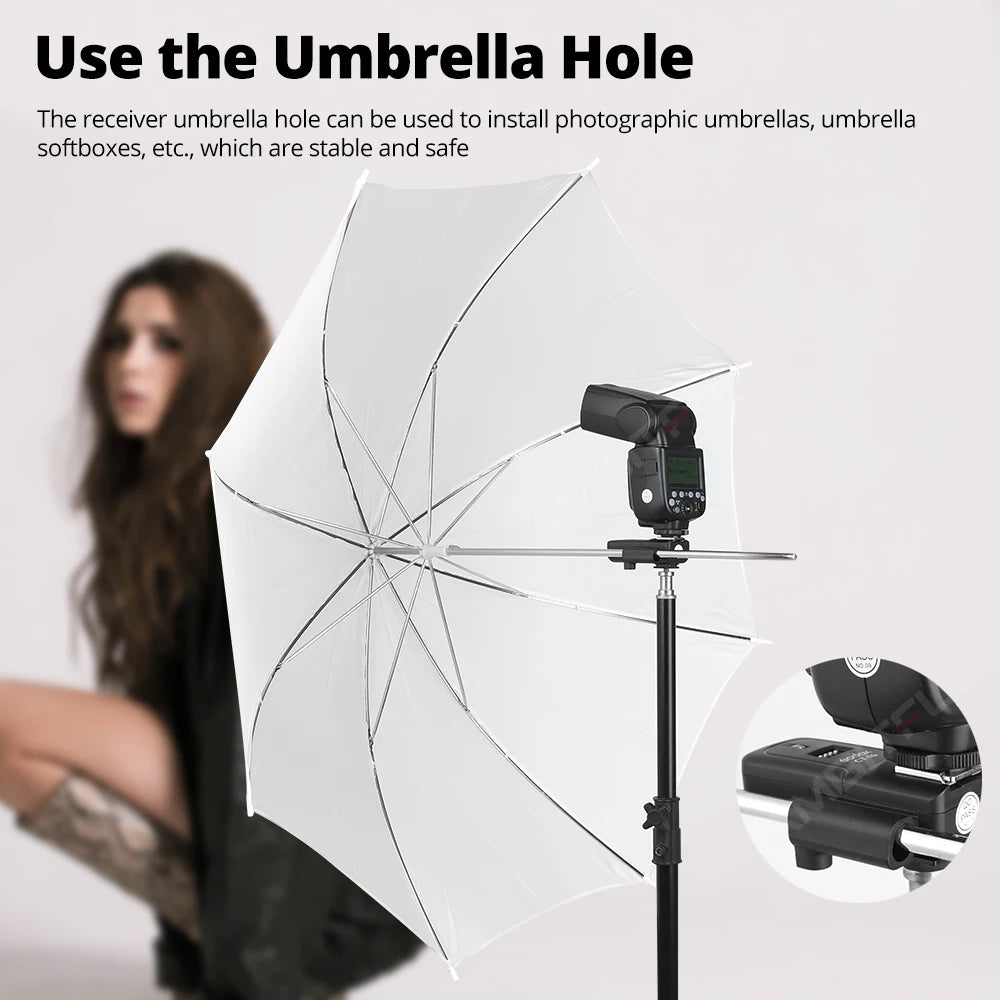 Godox CT-16 16 Channels Wireless Radio Flash Trigger Transmitter + 2x Receiver Set for Canon Nikon Pentax Studio Speedlite Flash