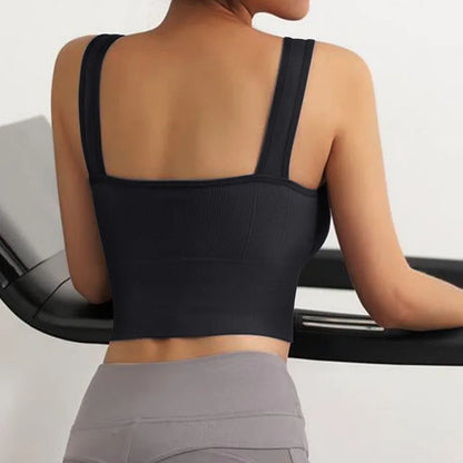 Top Deportivo Antisudor para Mujer - Sujetador Deportivo Transpirable y Sin Costuras para Yoga y Gimnasio