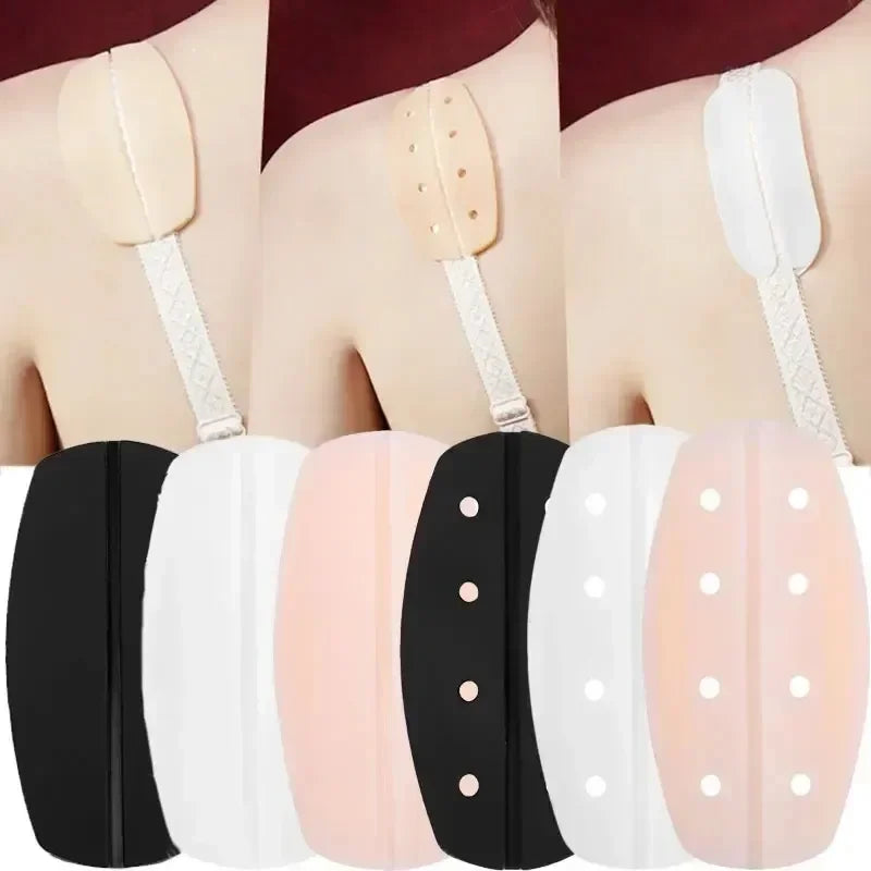 Almohadillas de Silicona Antideslizantes para Mujer - Soporte Suave con Correa para el Hombro, Alivio del Dolor, 2/4 Piezas