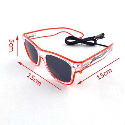 Gafas de Fiesta con Luces LED EL Neon | Gafas Luminosas para Bodas, Fiestas y Eventos Nocturnos
