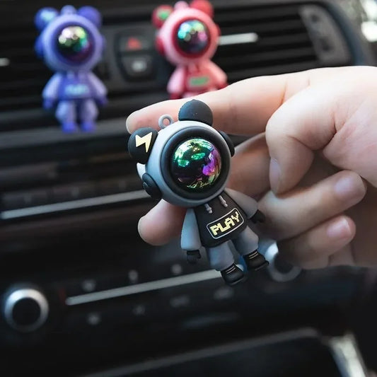 Clip Aromatizante para Aire Acondicionado de Auto - Decoración de Interior en Forma de Astronauta