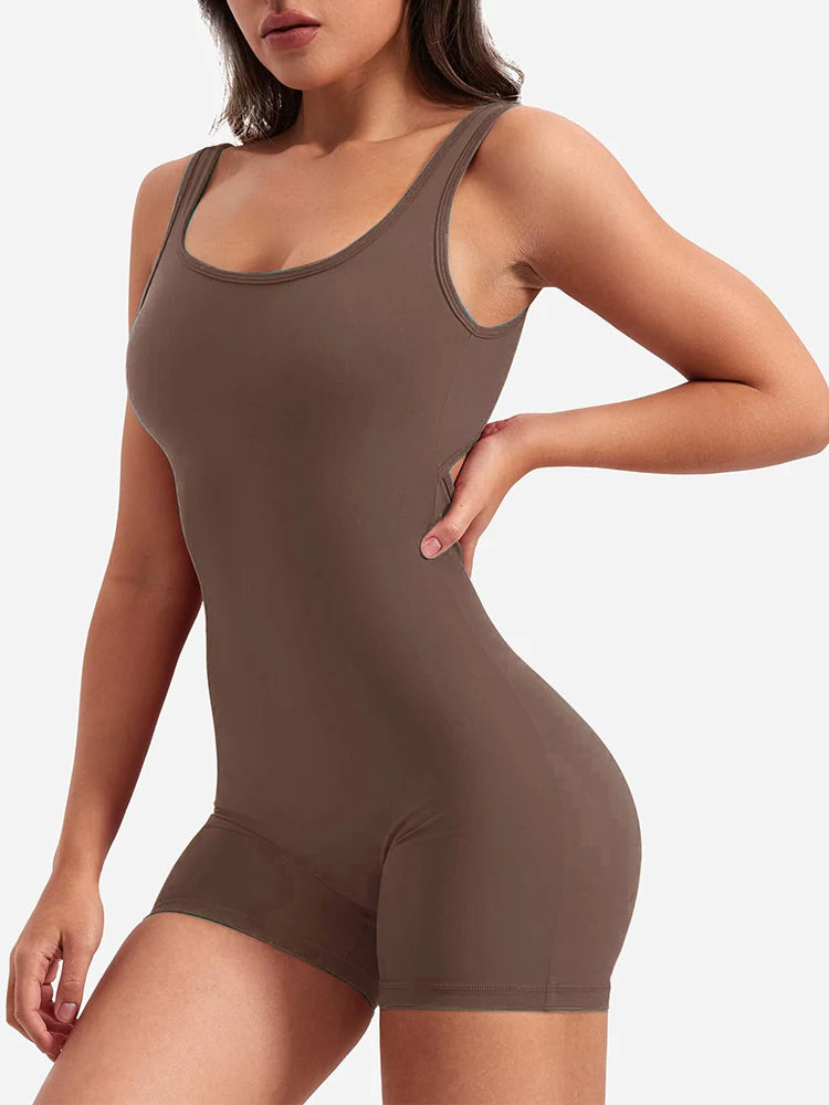 Camiseta de Yoga de Una Pieza para Mujer, Chaleco sin Mangas, Pantalones Cortos Deportivos de Una Pieza para Fitness, Novedad Verano 2024