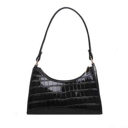 Bolso de Compras Retro y Casual para Mujer – Tote de Cuero PU con Cadena Elegante