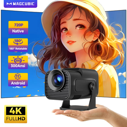 Proyector Portátil Magcubic HY320 720P HD con WiFi6 y Bluetooth 5.0 - Cine en Casa y Exterior, Compatible con 4K y Android 11