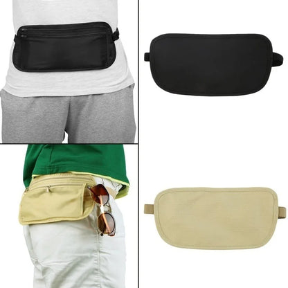 Cinturón de Seguridad Invisible para Viaje - Bolsa de Cintura Oculta para Dinero, Pasaporte y Artículos de Valor, Banda de Seguridad para Viajes