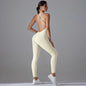 Bodycon Enterizo Deportivo Sin Espalda para Mujer - Push-Up, Yoga y Fitness